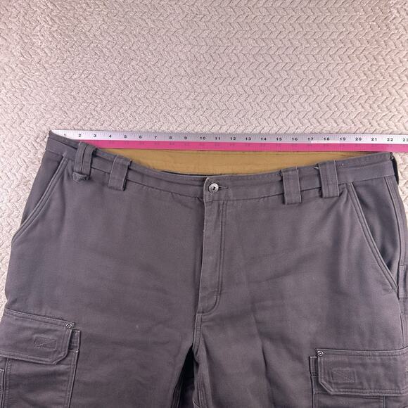 Duluth Trading Co. Men's Carpenter Outdoors 44x30 Heavy Fleece Lined Pants Gray - Picture 11 of 16